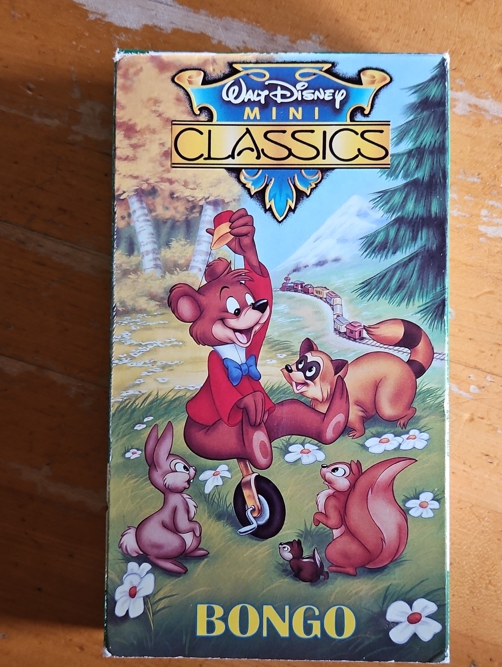 Walt Disney Mini Classics Bongo VHS— Colorful Green Illustration Box